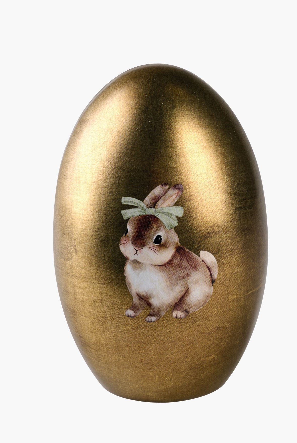 Påskägg guld - 14x9 cm guld - 1