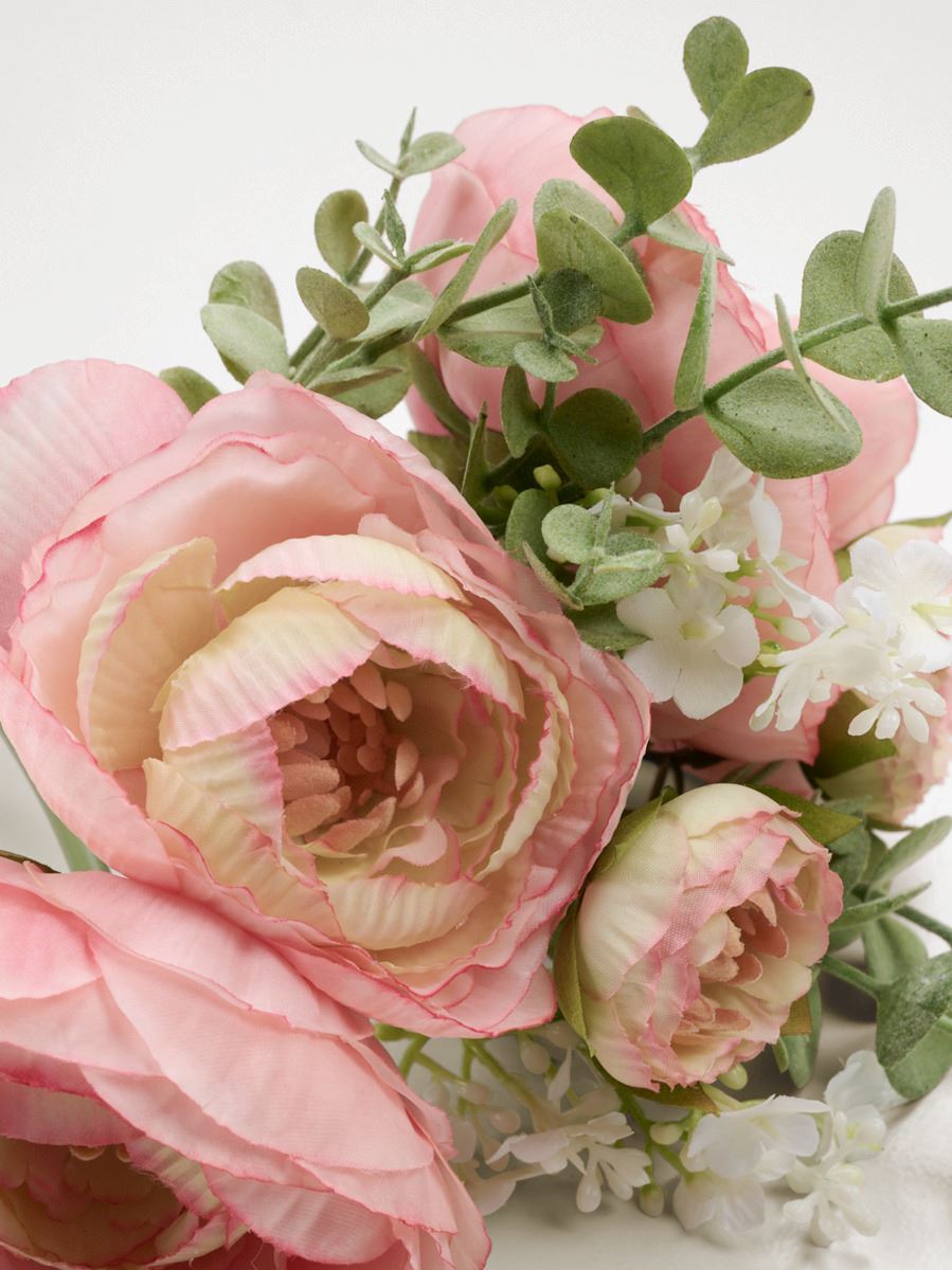 Konstgjord bukett rosa - 2