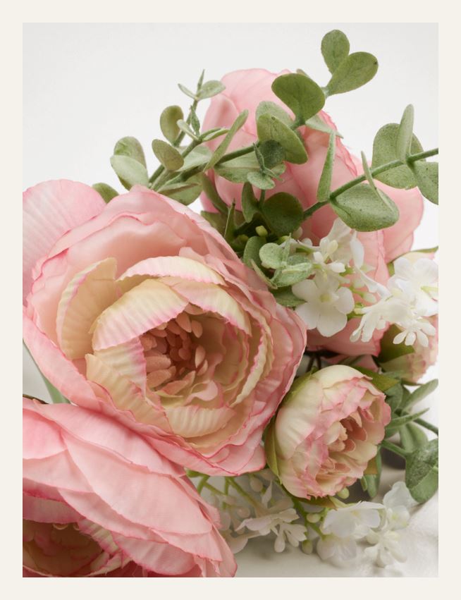 Konstgjord bukett rosa - 2