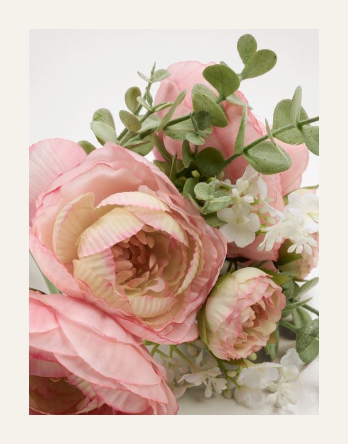 Konstgjord bukett rosa - 2