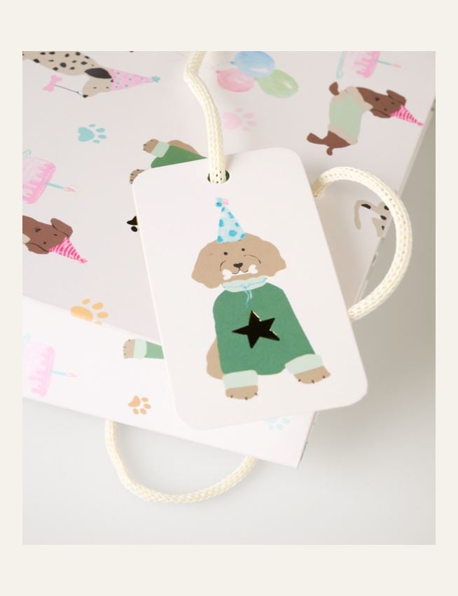 Presentpåse multi/vit - 2