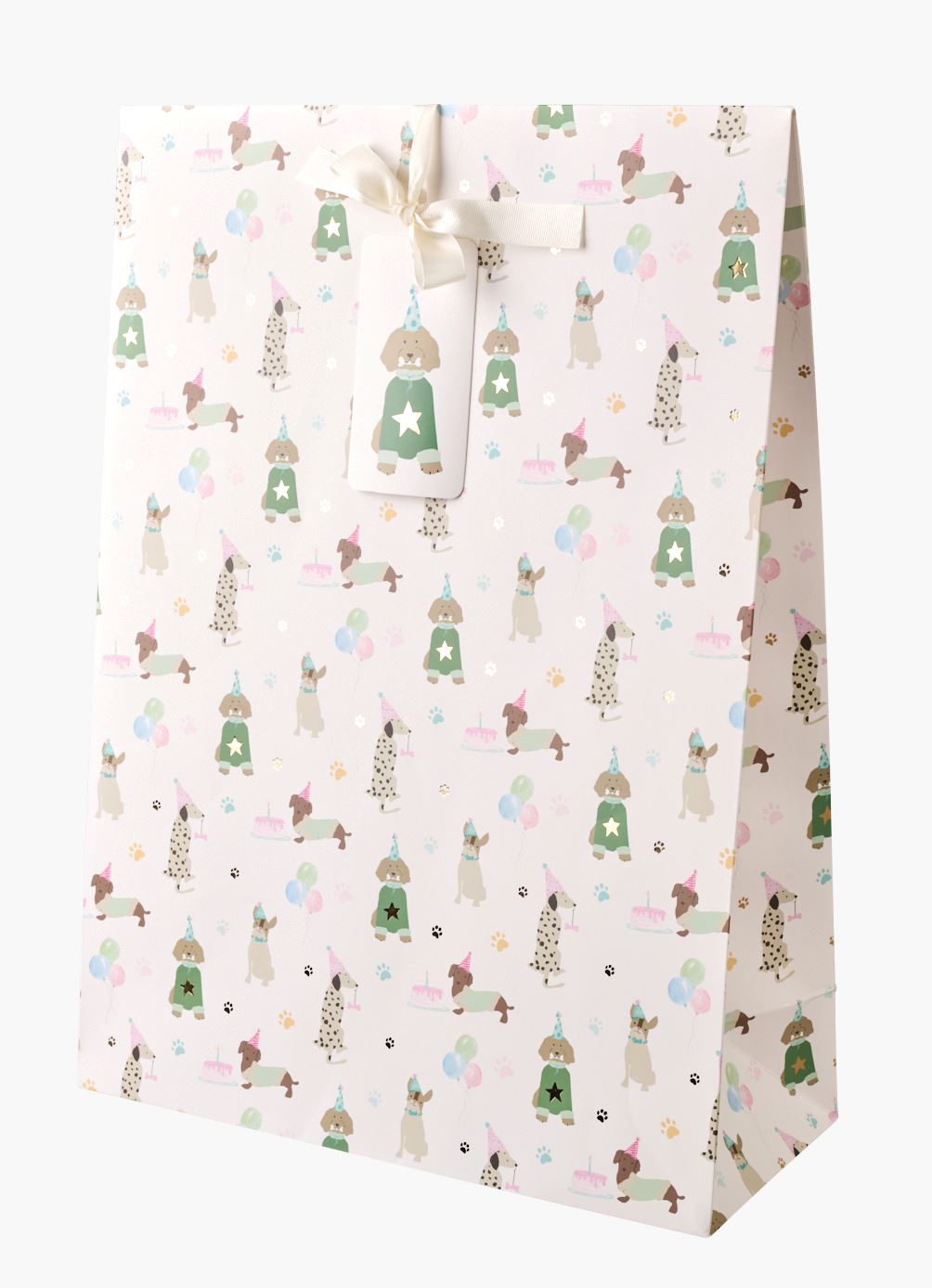 Presentpåse multi/vit - 36x50x15 cm multi/vit - 1