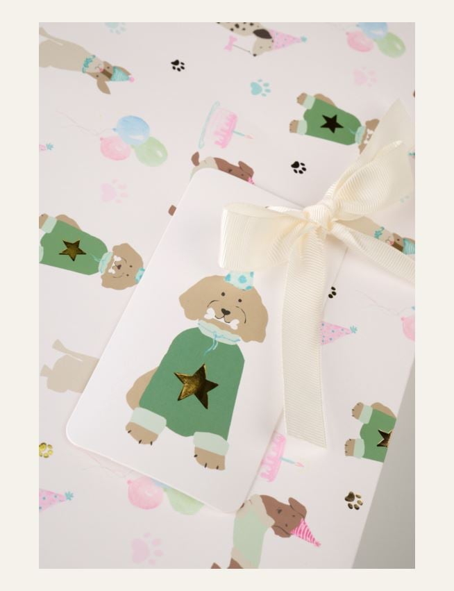 Presentpåse multi/vit - 2