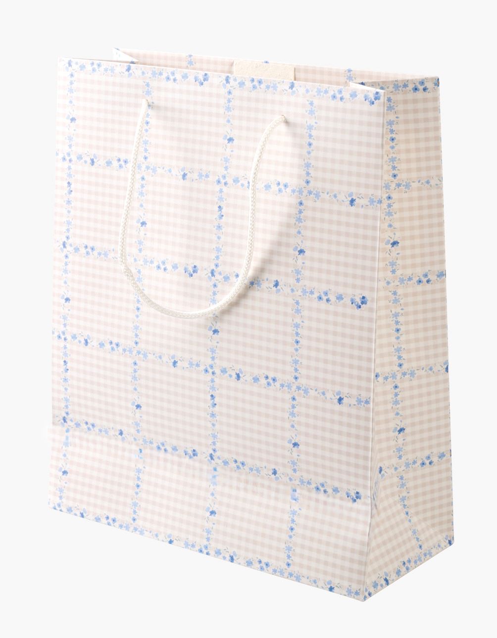 Presentpåse multi/blå - 24x29x10 cm multi/blå - 1