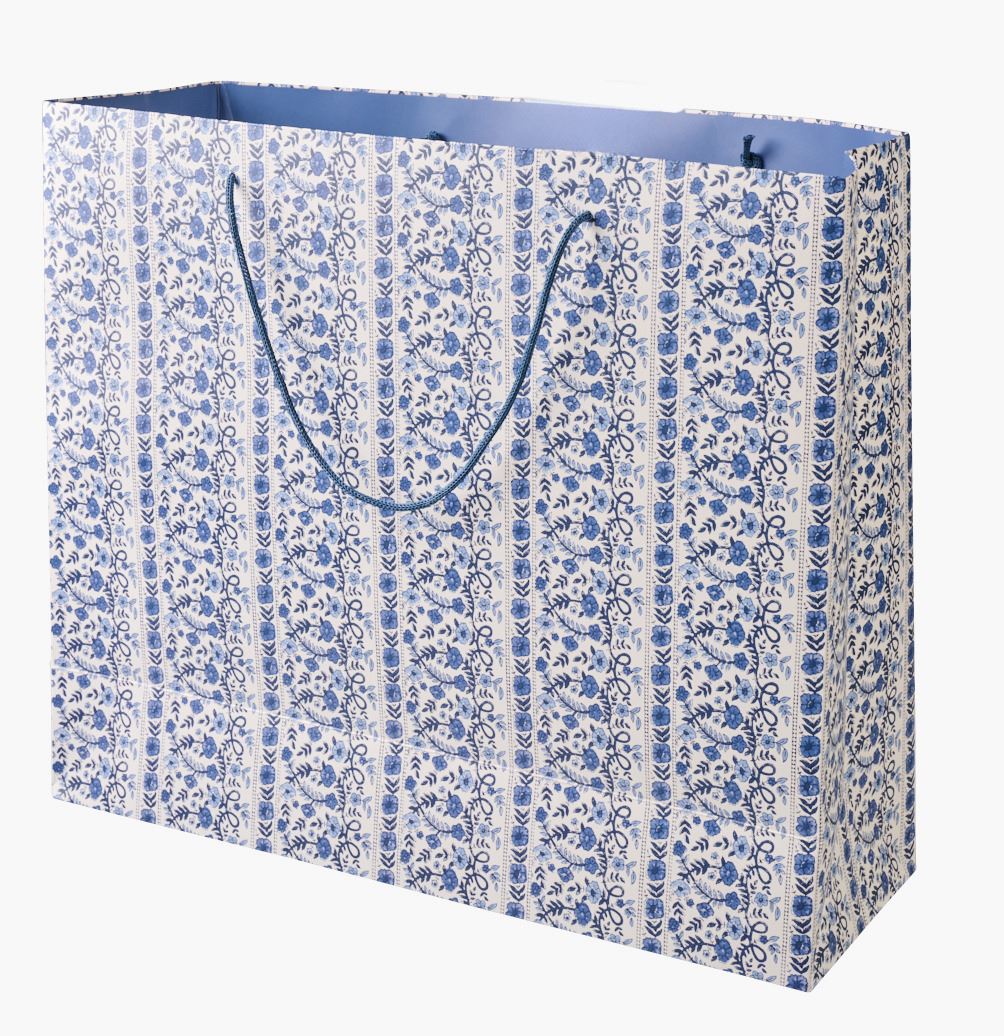 Presentpåse multi/blå - 36x42x14 cm multi/blå - 1