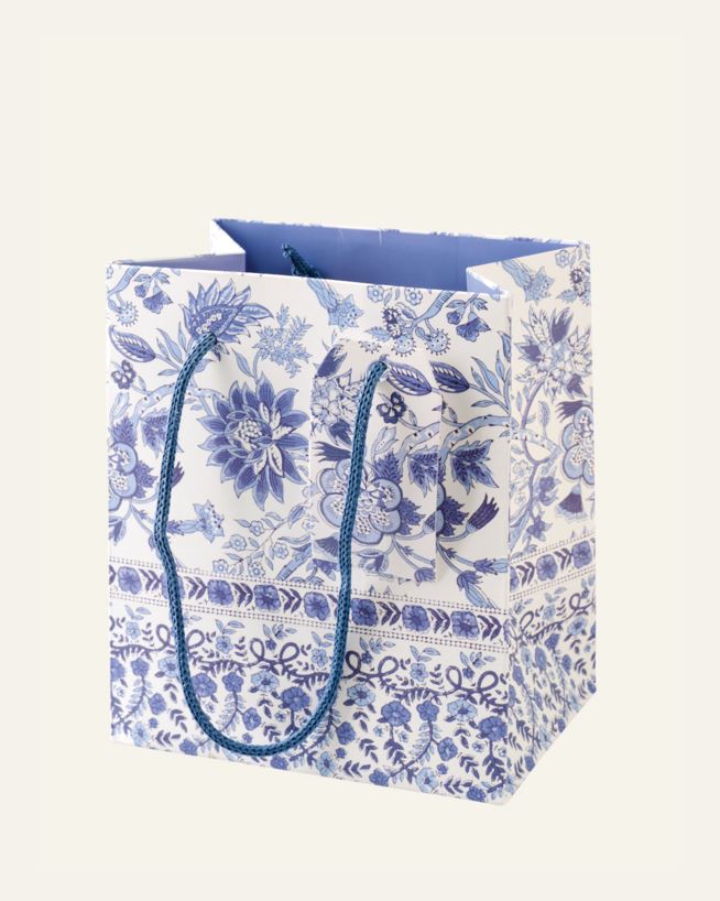 Presentpåse multi/blå - 13x15x9 cm multi/blå - 1