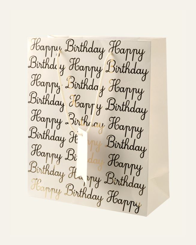 Presentpåse multi offwhite - 24x29x10 cm Multi offwhite - 1