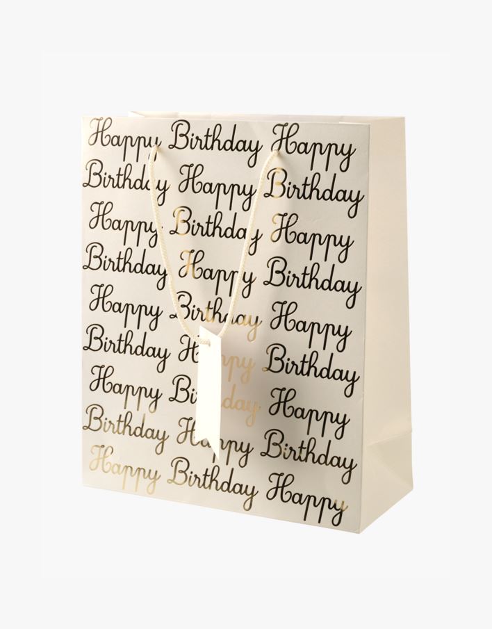 Presentpåse multi offwhite - 24x29x10 cm Multi offwhite - 1