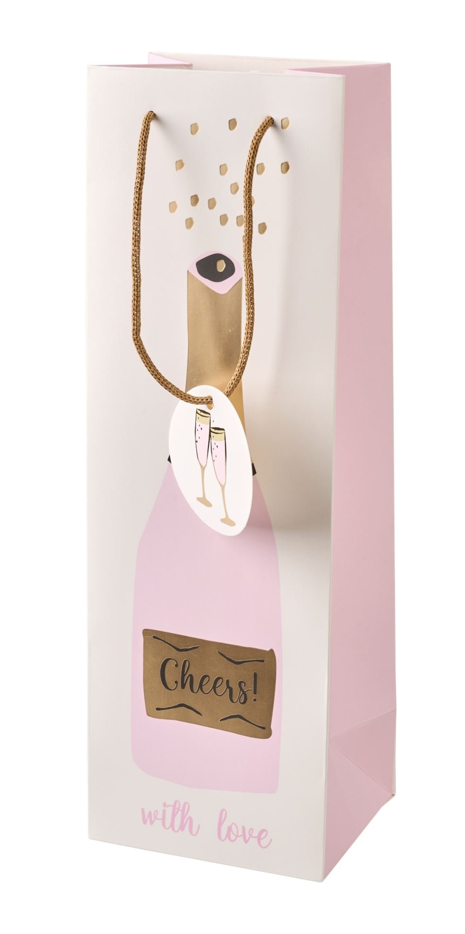 Flaskpåse multi/rosa - 12x36x10 cm multi/rosa - 1