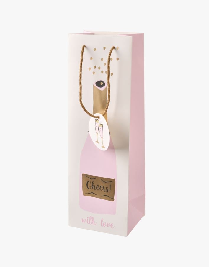 Flaskpåse multi/rosa - 12x36x10 cm multi/rosa - 1