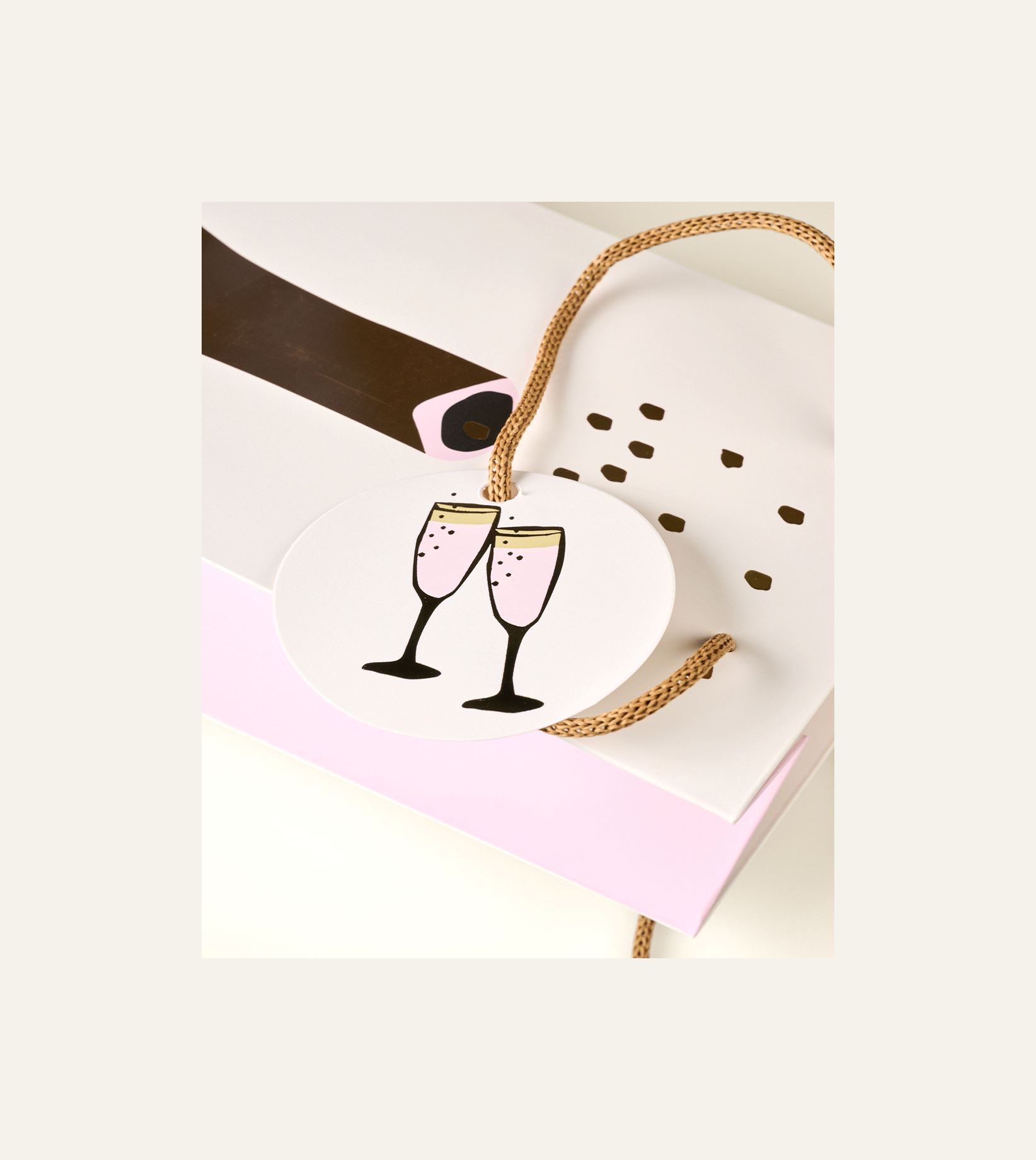 Flaskpåse multi/rosa - 2