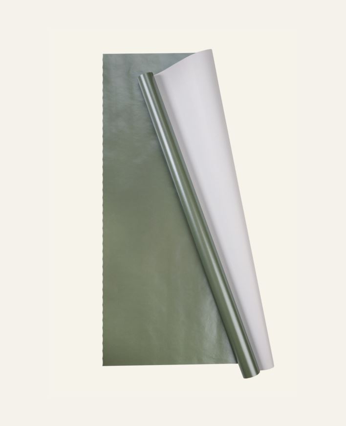 Presentpapper grön - 70cm x 3m grön - 1