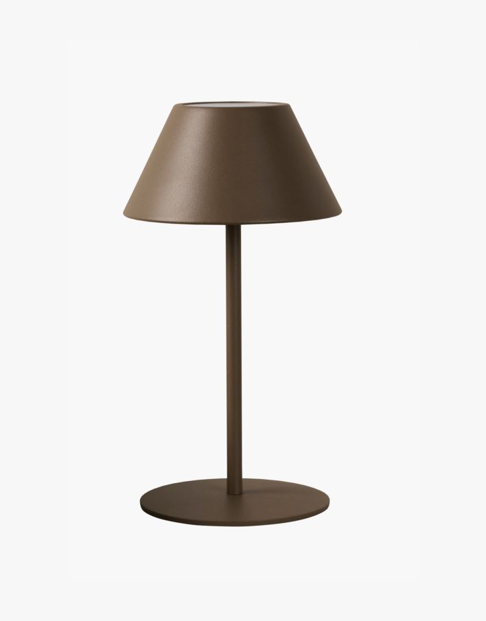 Batteridriven lampa brun - 10x10x21 cm brun - 1