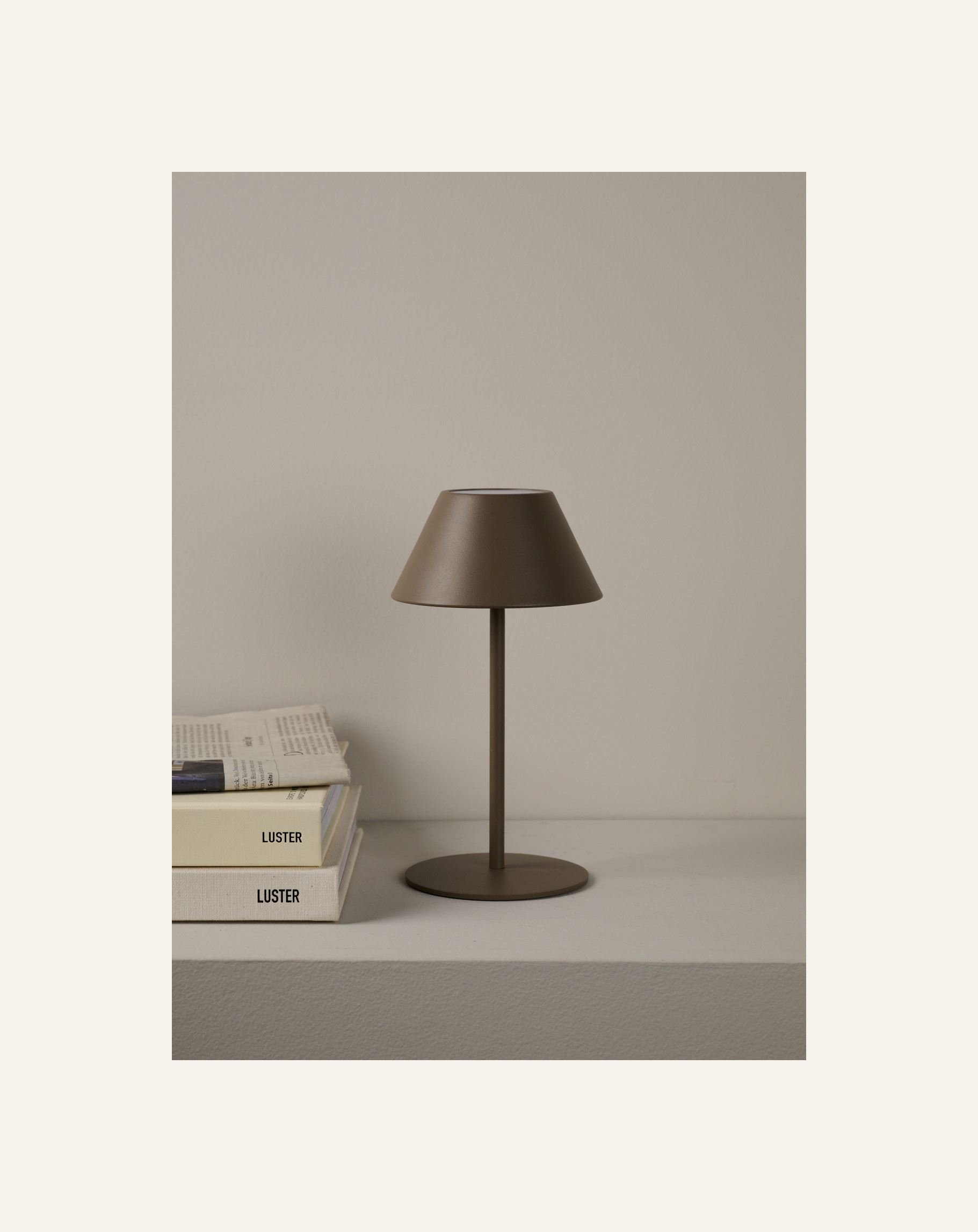 Batteridriven lampa brun - 2