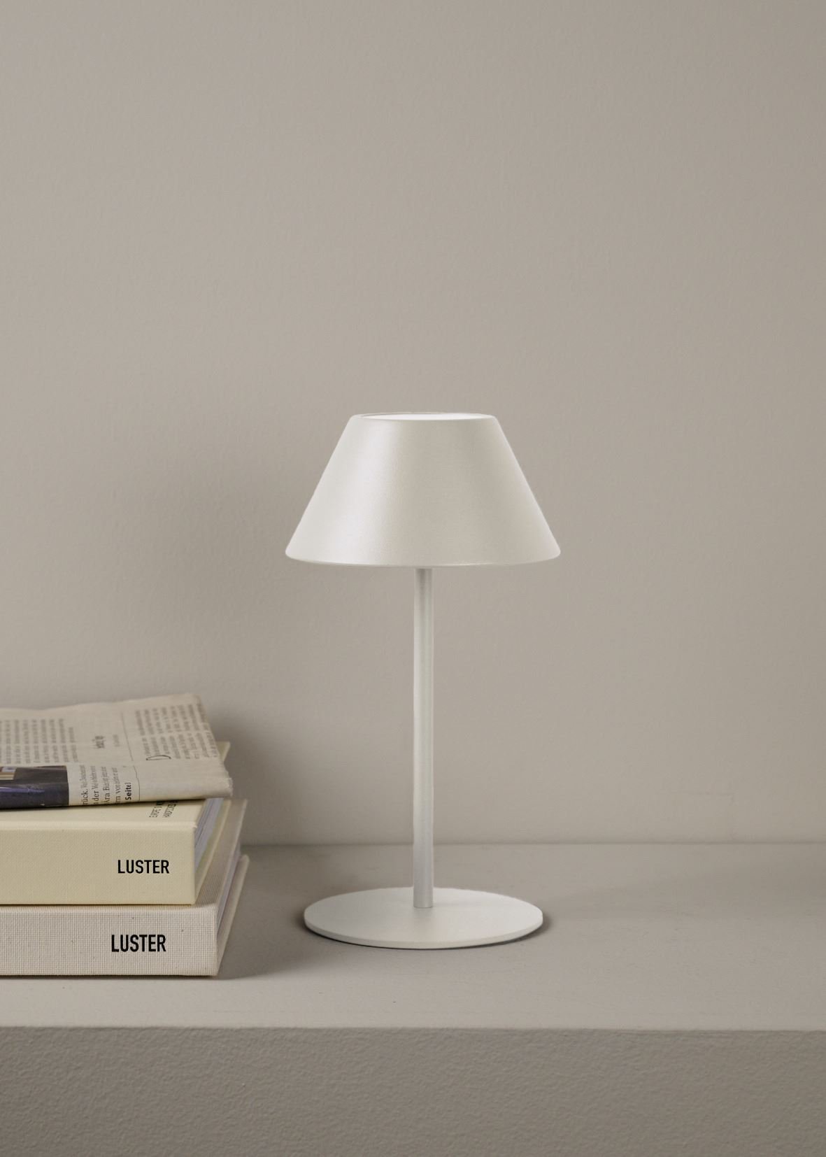 Batteridriven lampa ljusbeige - 3