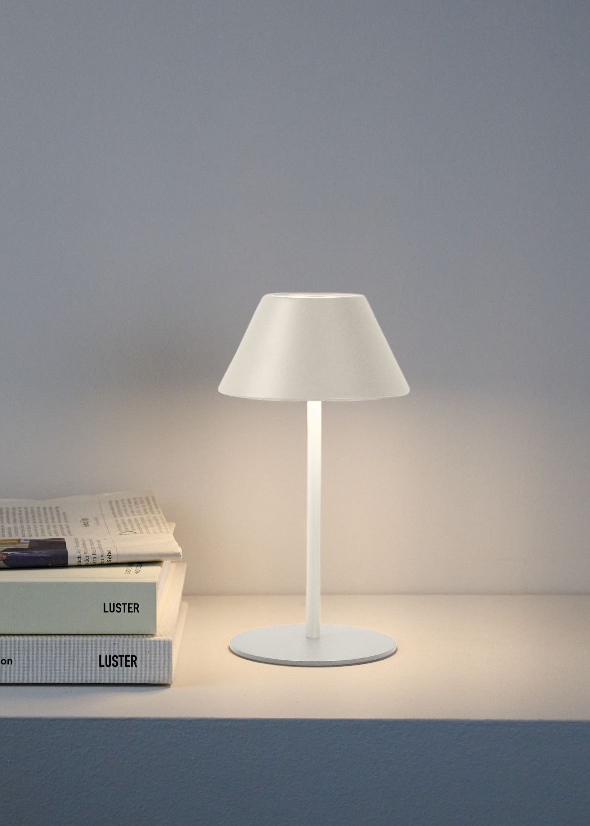 Batteridriven lampa ljusbeige - 2