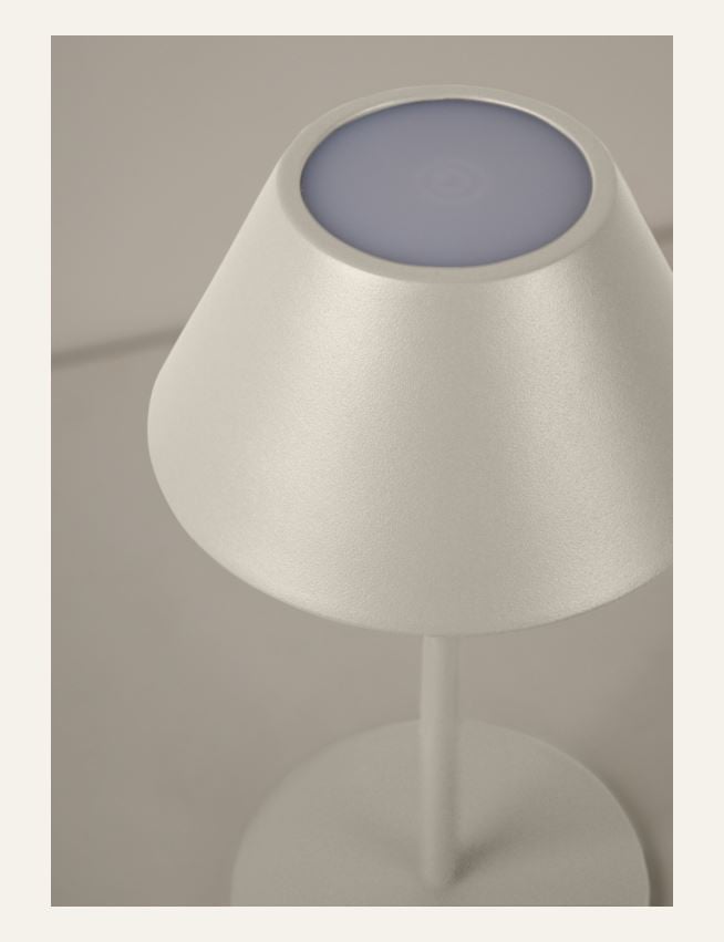 Batteridriven lampa ljusbeige - 4