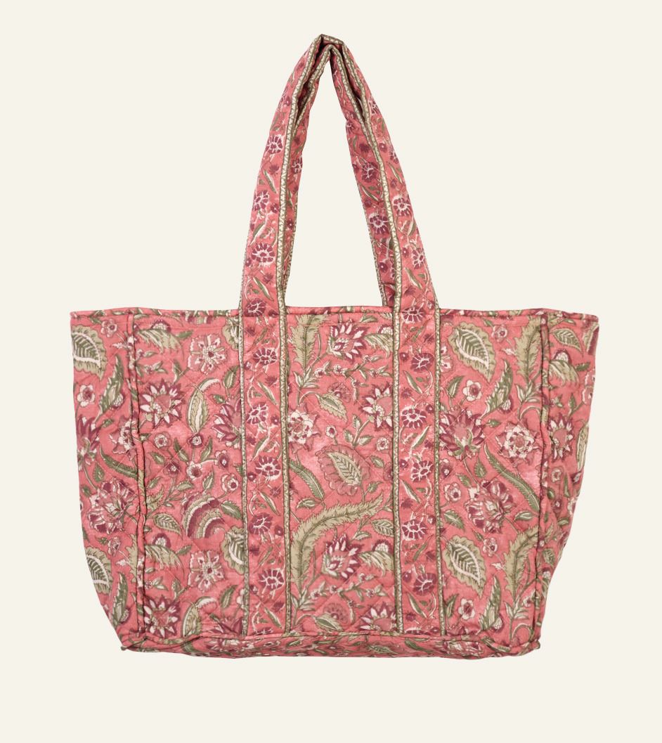 Liten tygväska multi/rosa - 30x40 cm multi/rosa - 1