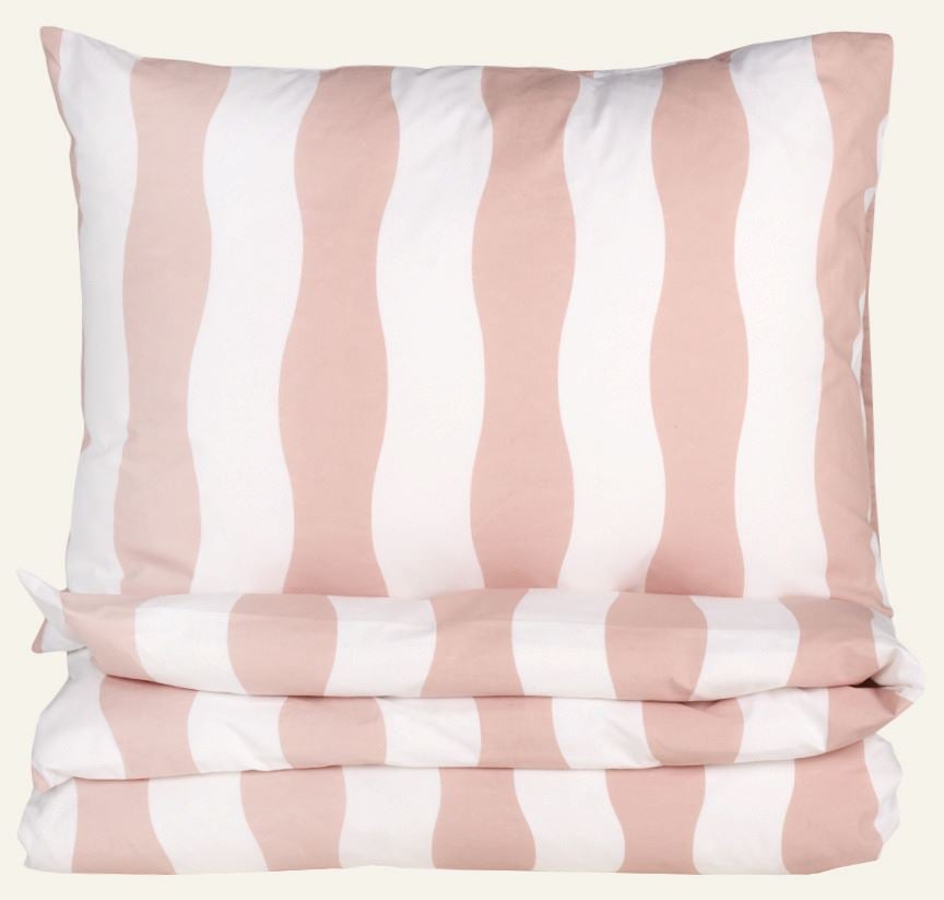 Påslakanset i bomull rosa - 150x210 cm rosa - 1