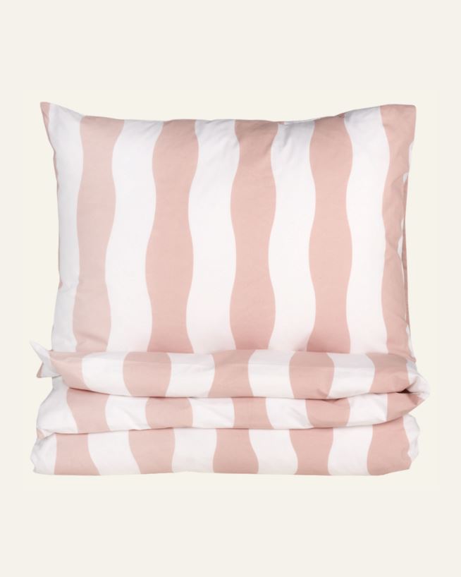 Påslakanset i bomull rosa - 150x210 cm rosa - 1