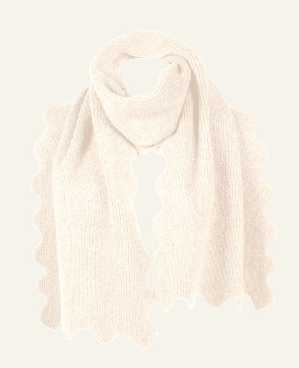 Scarf offwhite - 37x184 cm offwhite - 1