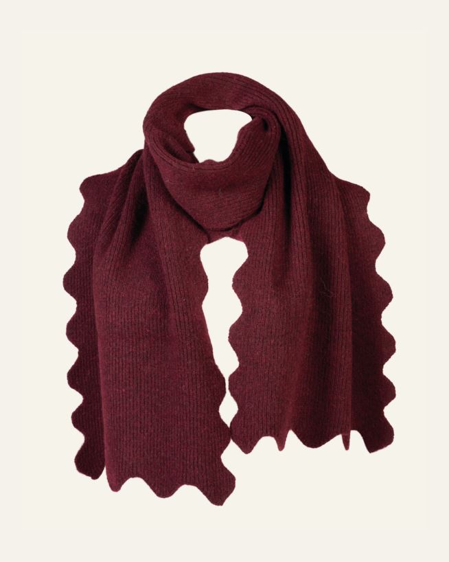 Scarf burgundy - 37x184 cm burgundy - 1