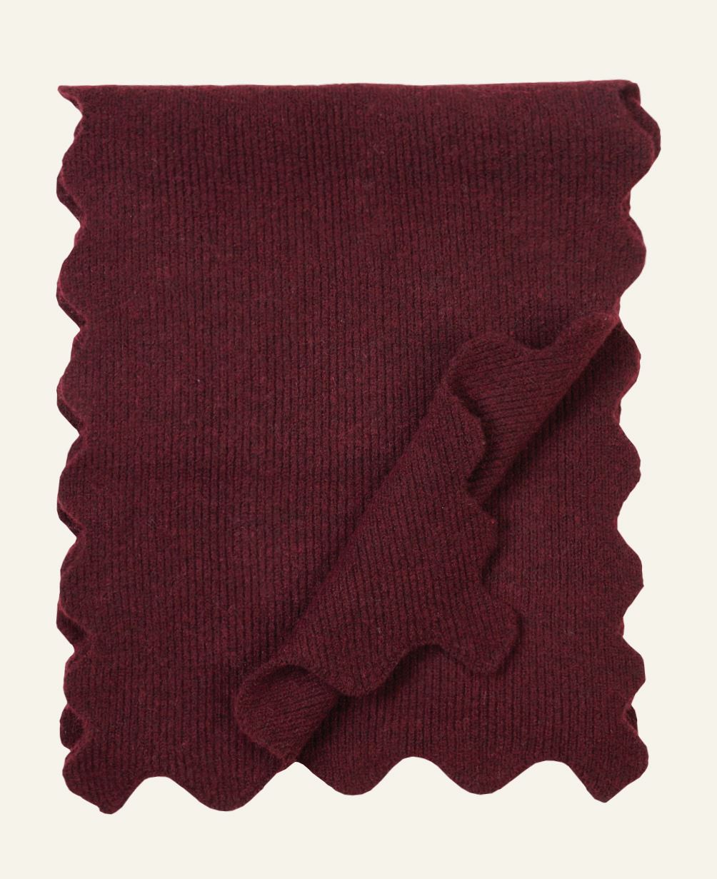 Scarf burgundy - 5