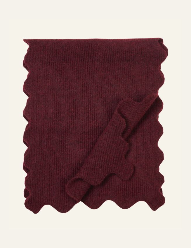 Scarf burgundy - 5