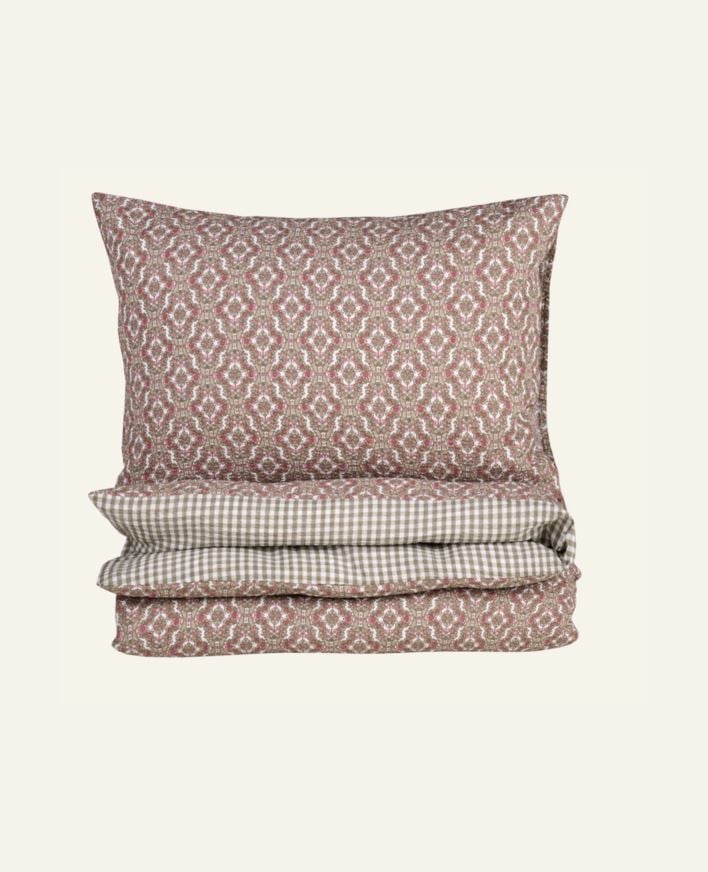 Påslakanset i bäckebölja multi/rosa - 150x210 cm/50x60 cm multi/rosa - 1