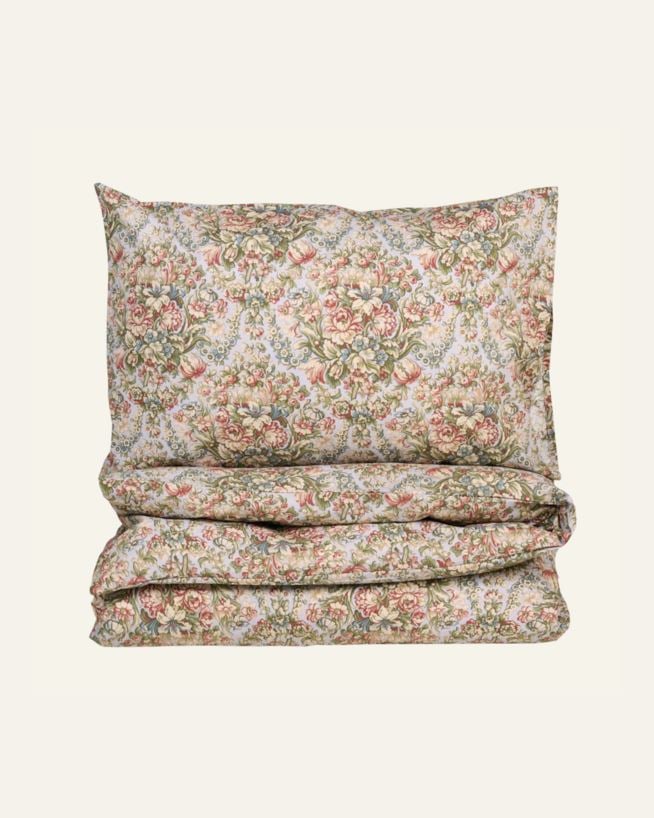 Påslakanset i bomull multi/blå - 150x210 cm multi/blå - 1