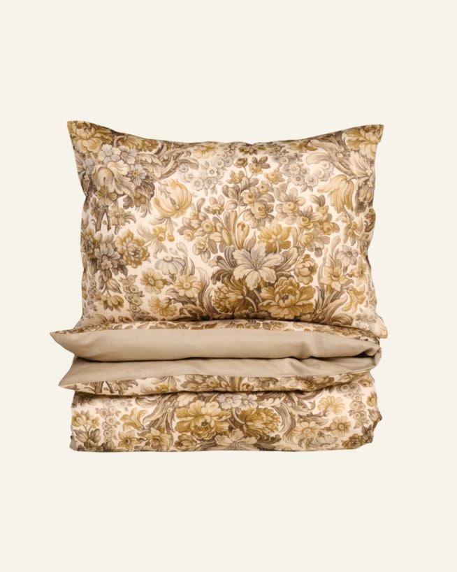 Påslakanset i satin multi/grå - 150x210 cm multi/grå - 1