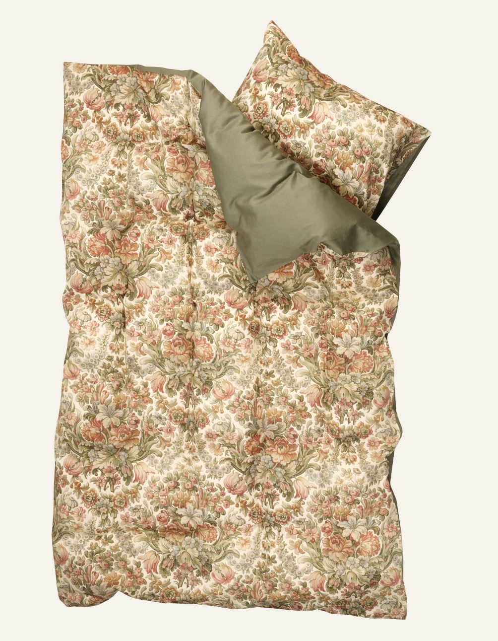 Påslakanset i satin multi/rosa - 2