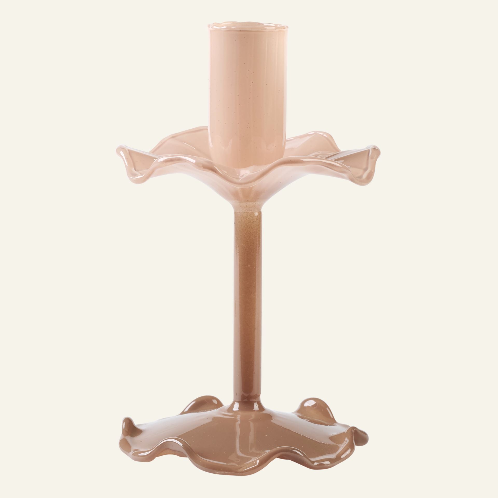 Ljusstake brun - 9x9x15 cm brun - 1
