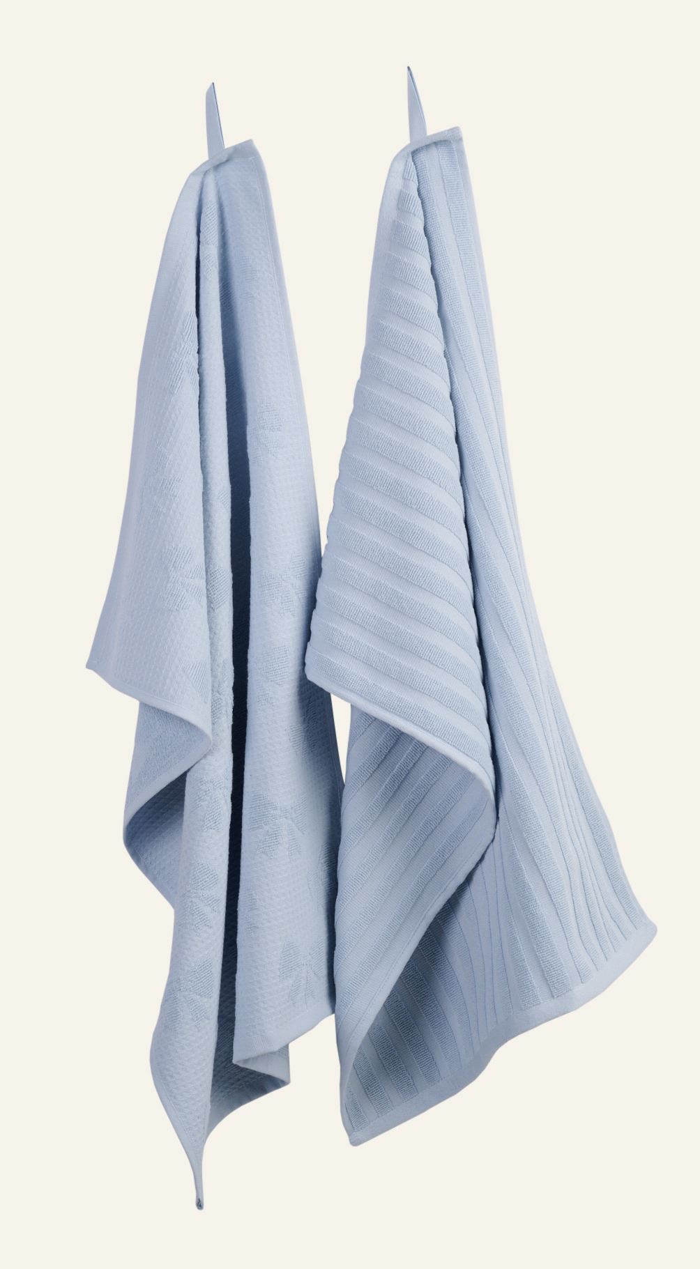 2-pack kökshanddukar blå - 70x45 cm blå - 1