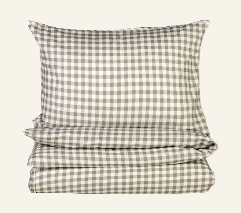 Påslakanset i flanell olivgrön - 230x220 cm olivgrön - 1