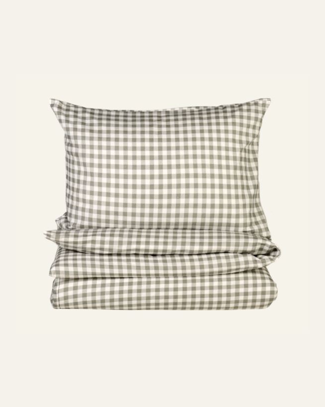 Påslakanset i flanell olivgrön - 230x220 cm olivgrön - 1