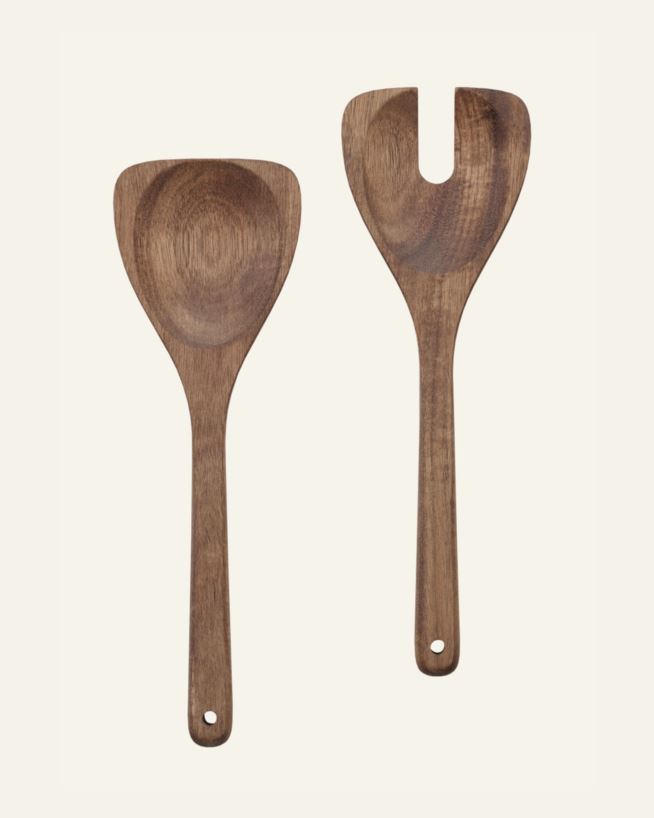 Salladsbestick brun - 25x8,2 cm brun - 1
