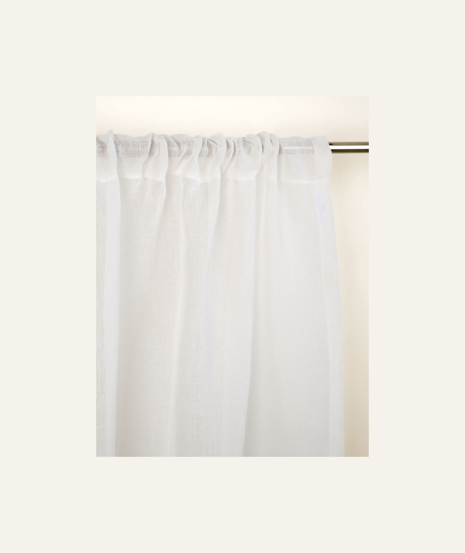 Gardinkappa lång offwhite - 2