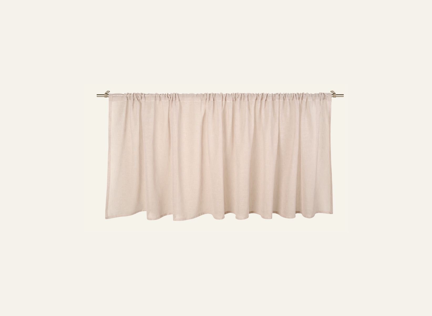 Gardinkappa lång ljusbeige - 3