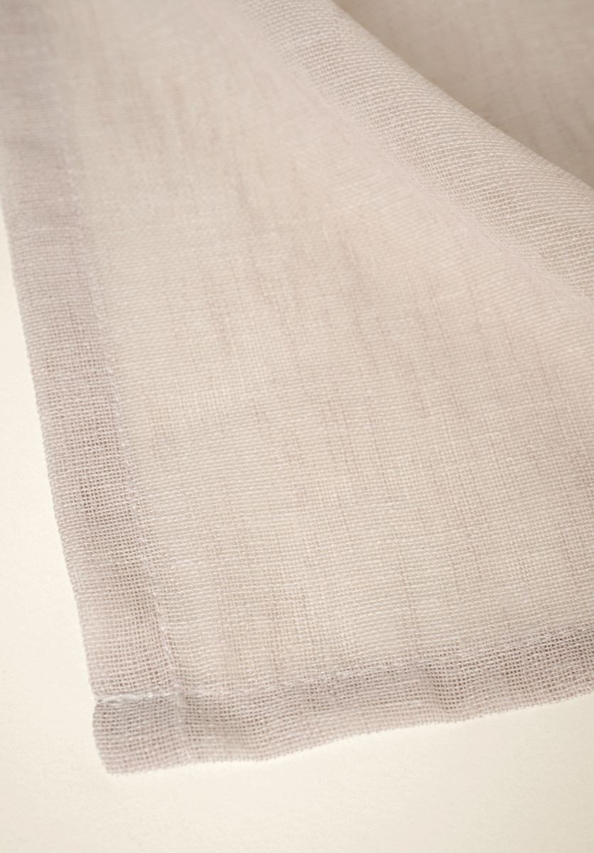 Gardinkappa lång ljusbeige - 8