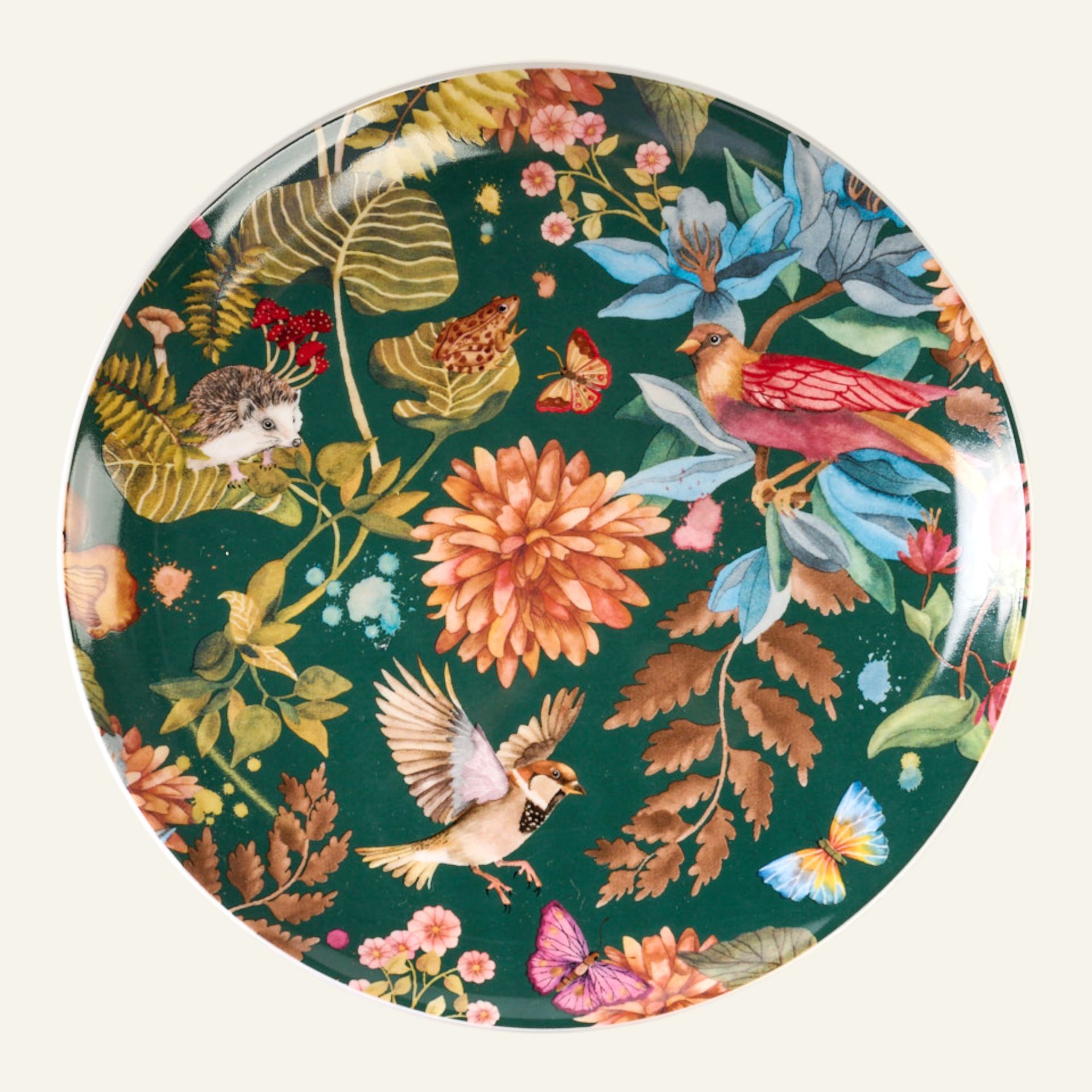 Tallrik mörkgrön - ø20,5 cm mörkgrön - 1