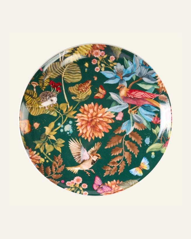 Tallrik mörkgrön - ø20,5 cm mörkgrön - 1