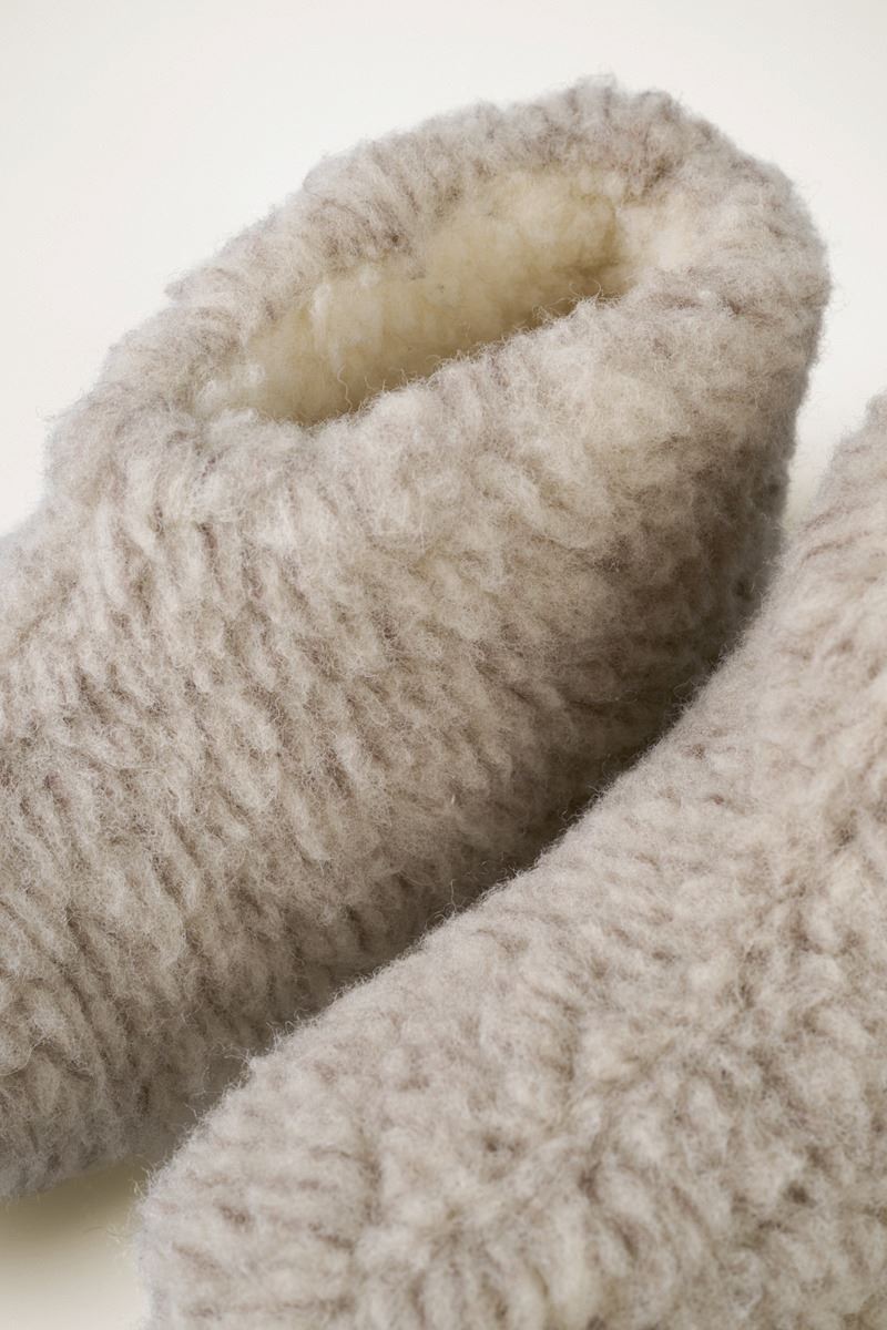 Ulltofflor ljusbeige - 2