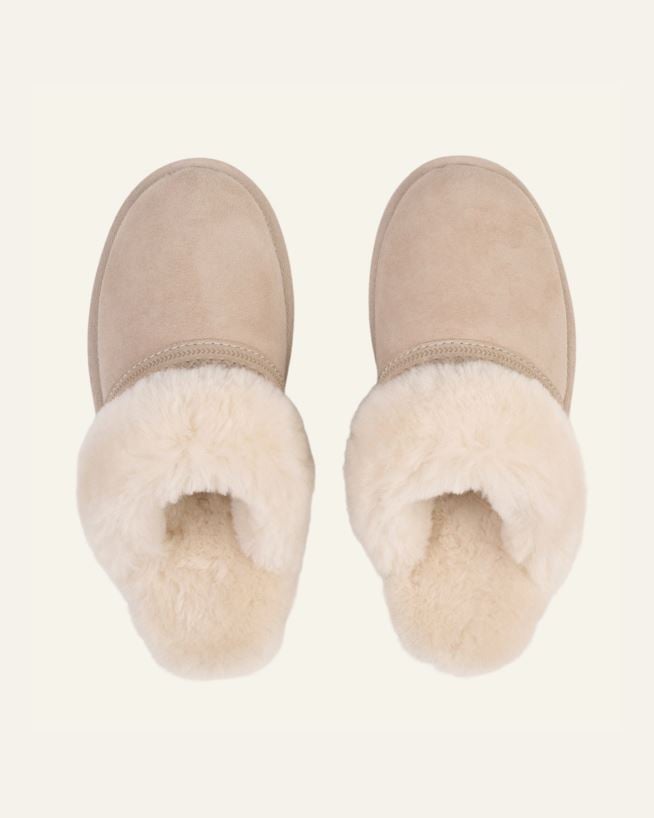 Fårskinnstofflor ljusbeige - 37 ljusbeige - 1