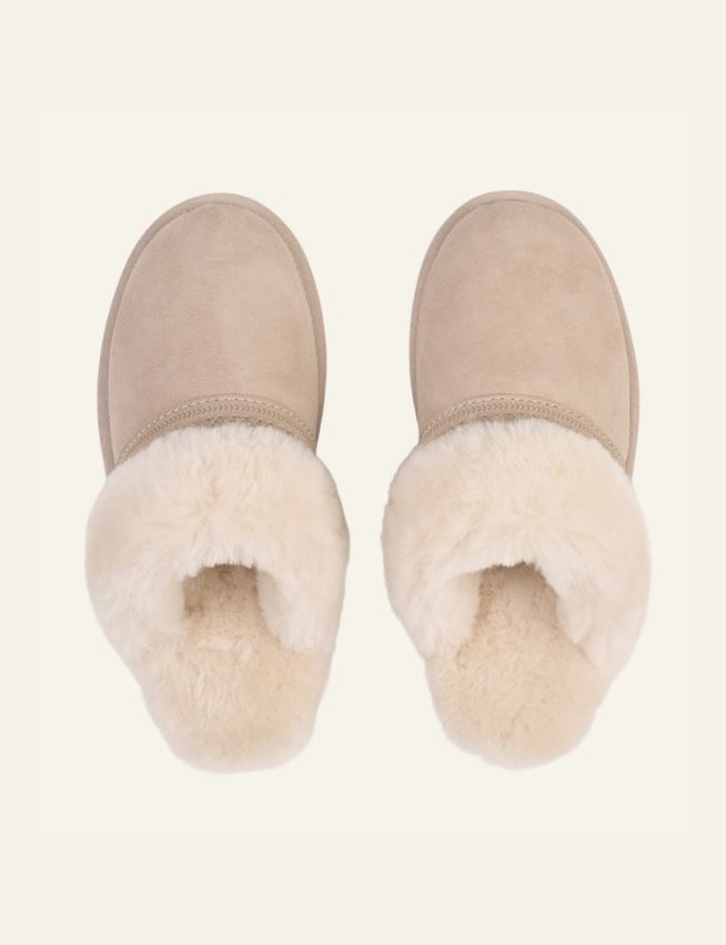 Fårskinnstofflor ljusbeige - 2