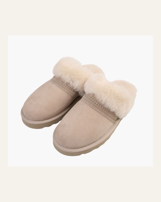 Fårskinnstofflor ljusbeige - 37 ljusbeige - 1