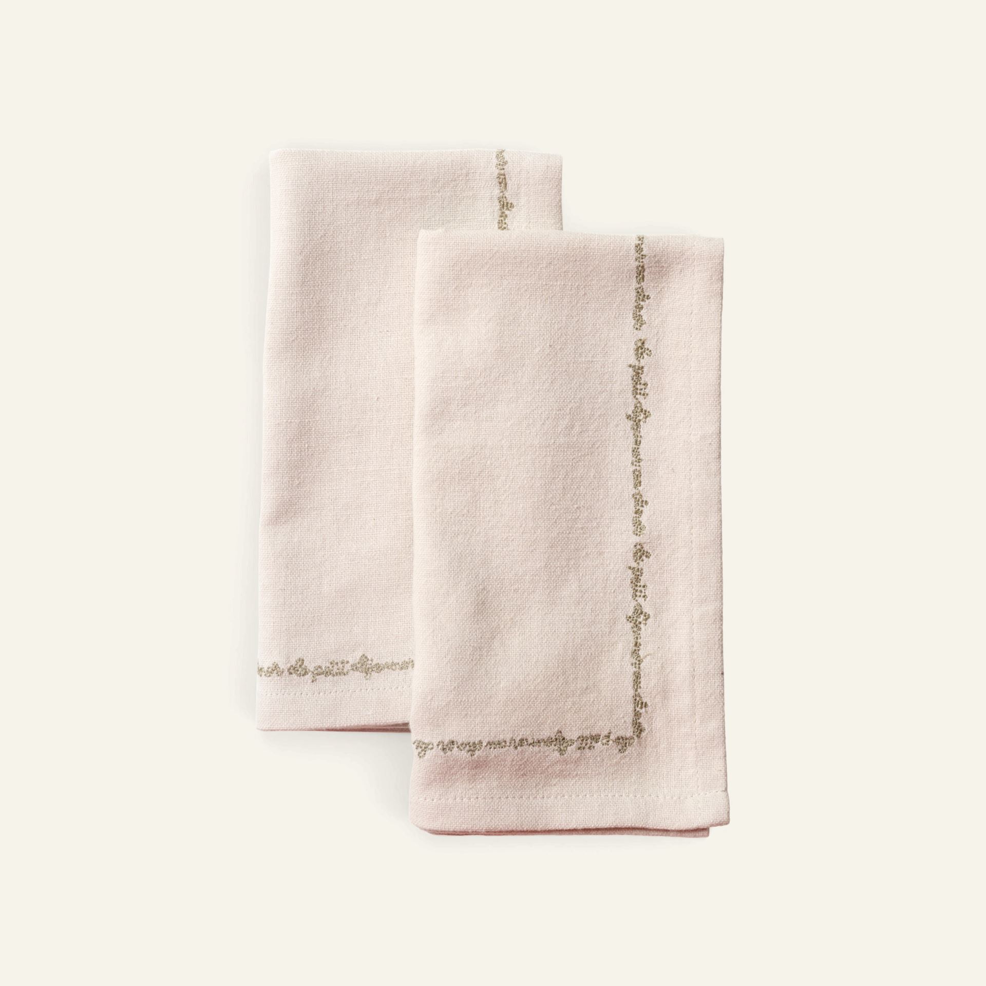 2-pack tygservetter natur - 45x45 cm natur - 1