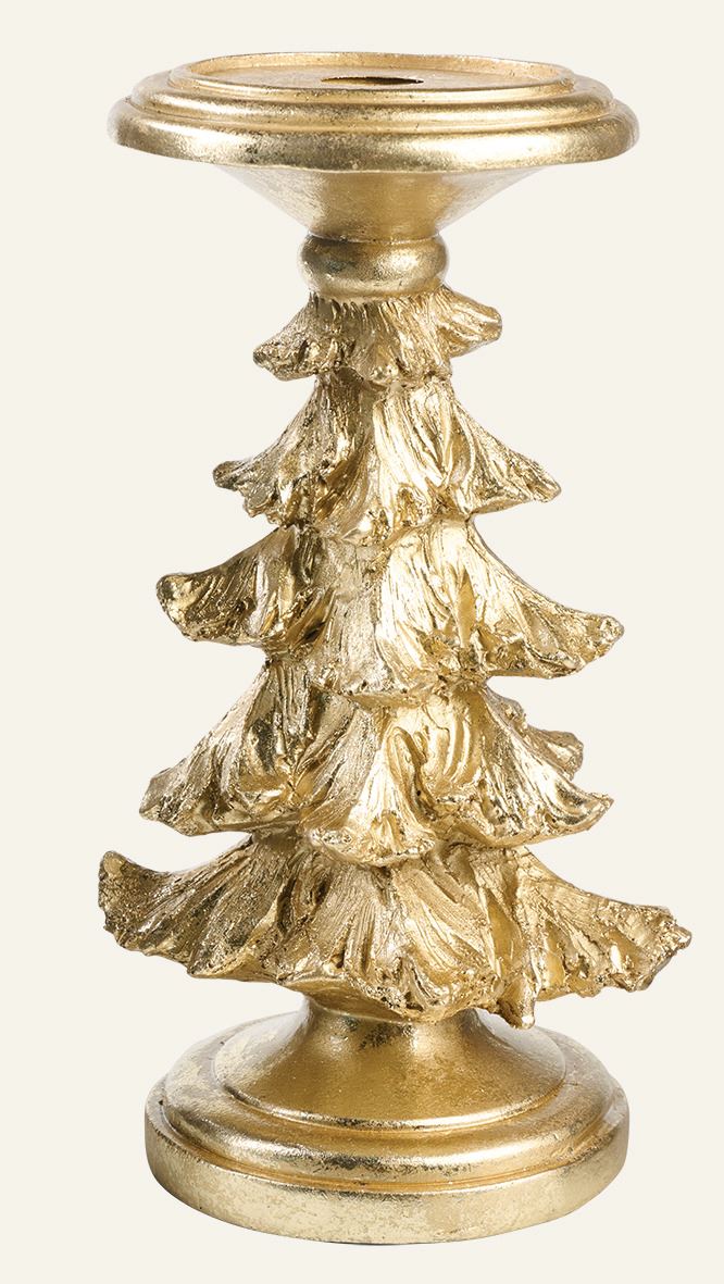 Ljusstake guld - 12,5x12x21,2 cm guld - 1