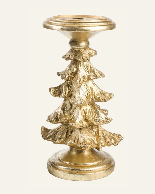 Ljusstake guld - 12,5x12x21,2 cm guld - 1