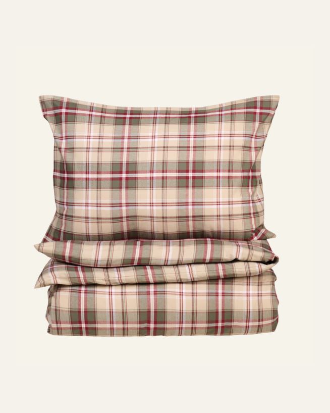Påslakanset i garnfärgad bomull multi - 150x210 cm/50x60 cm multi - 1